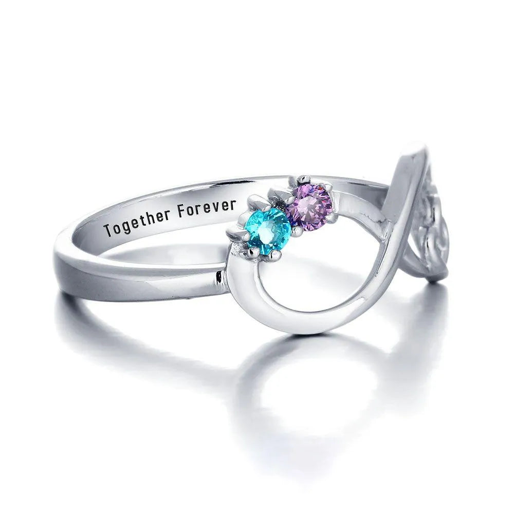 Infinity Birthstone Ring
