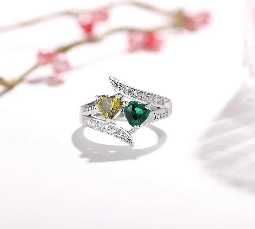Promise Heart Birthstone Ring