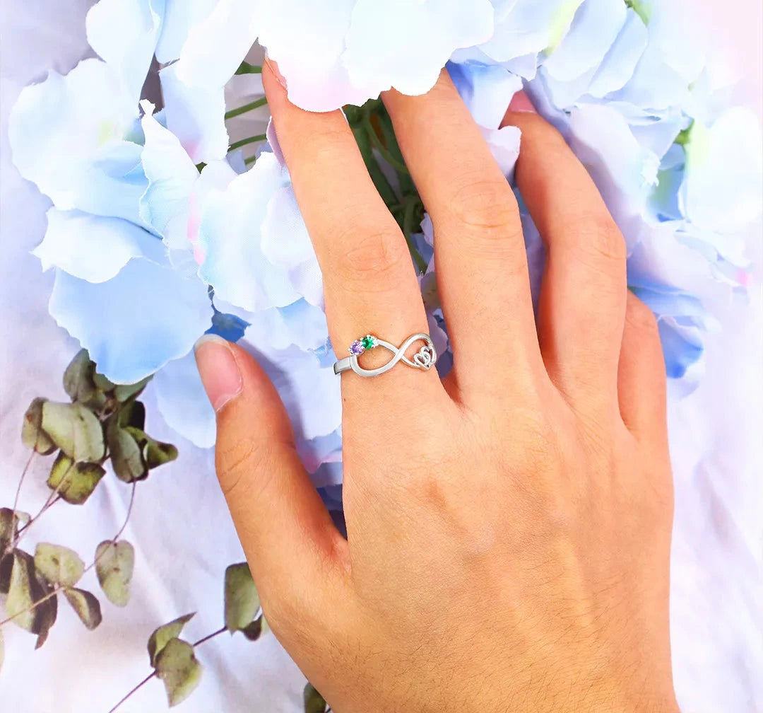 Infinity Birthstone Ring