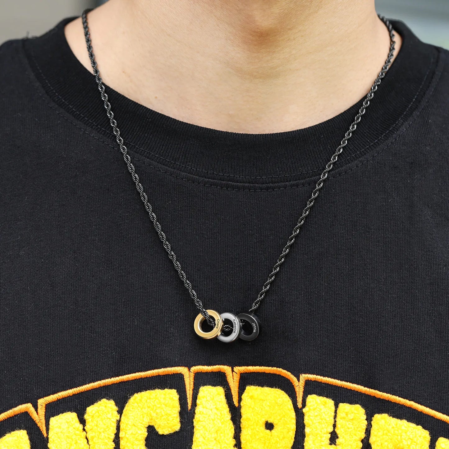 3 Circle Charm Necklace