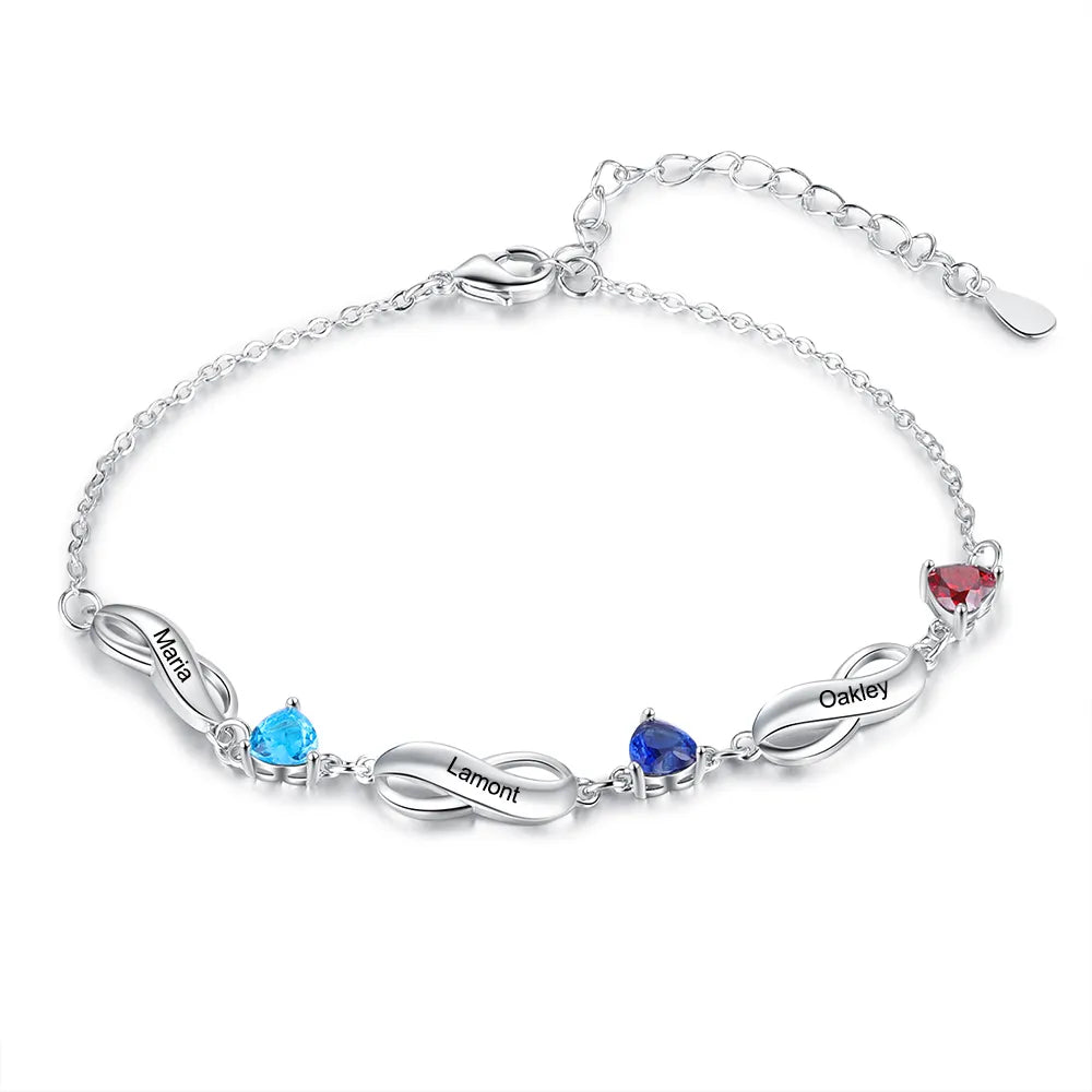 Infinity Birthstone Bracelet