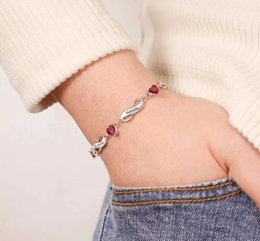Infinity Birthstone Bracelet
