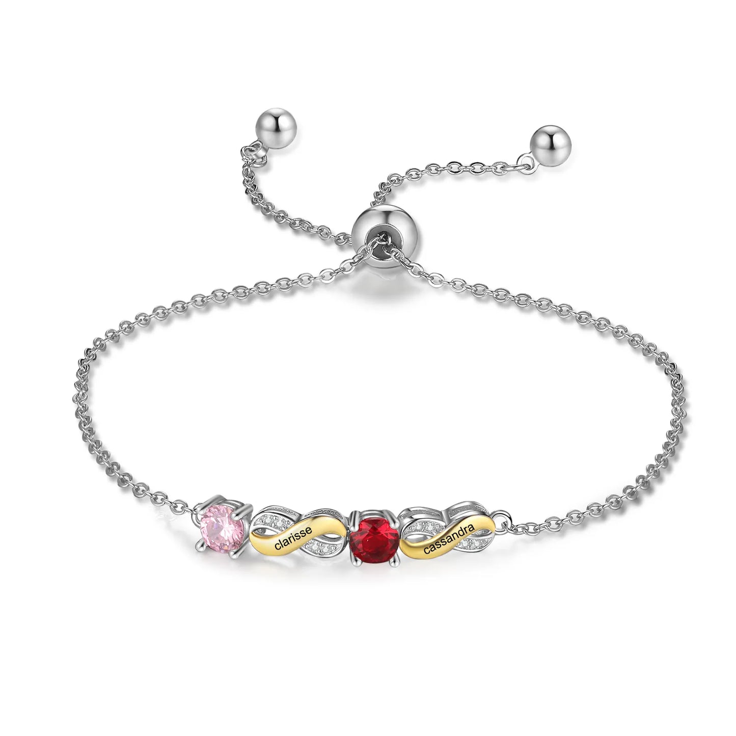 Forever Linked Infinity Birthstone Bracelet