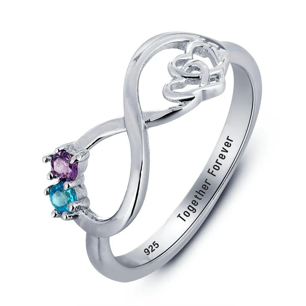 Infinity Birthstone Ring