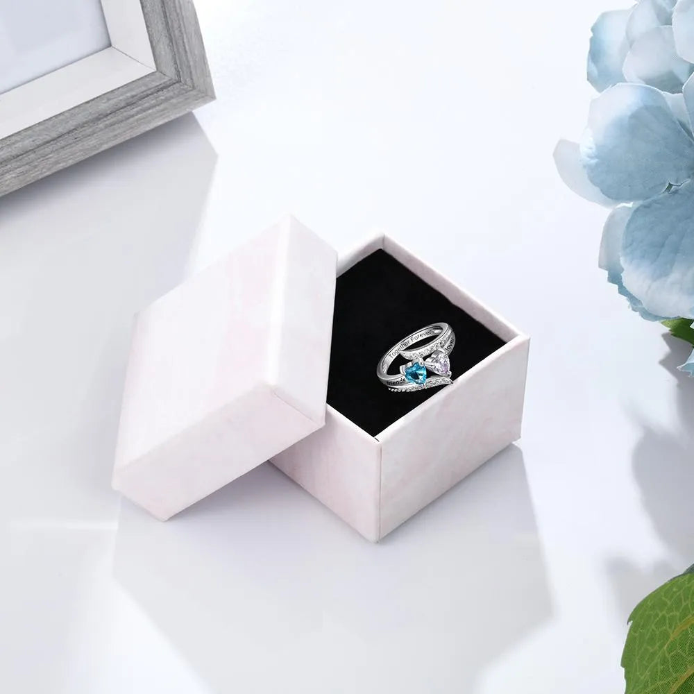 Promise Heart Birthstone Ring