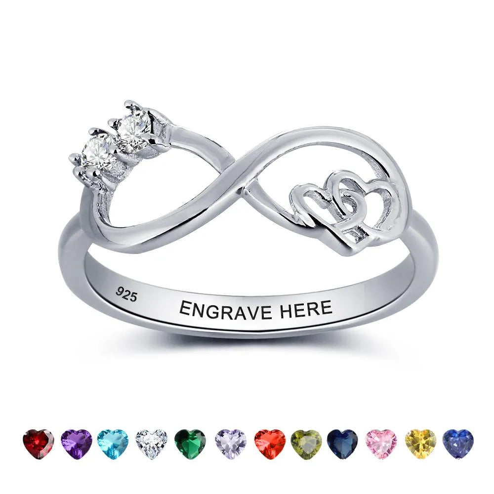 Infinity Birthstone Ring