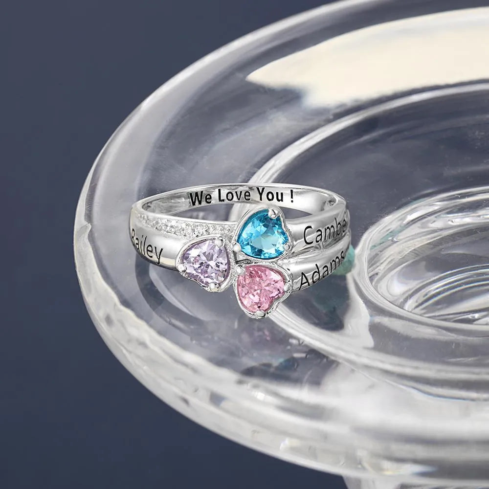 Birthstone Ring Trio