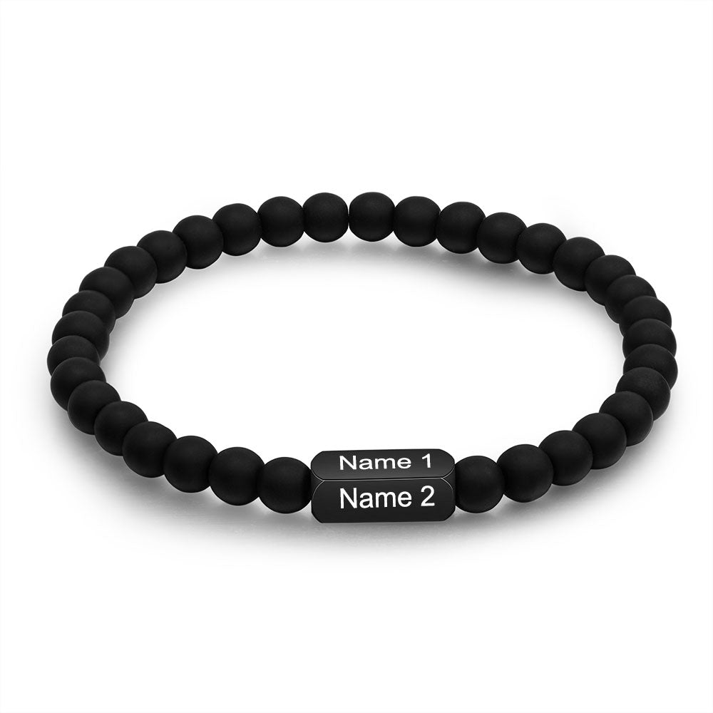 Black Onyx Name Bracelet