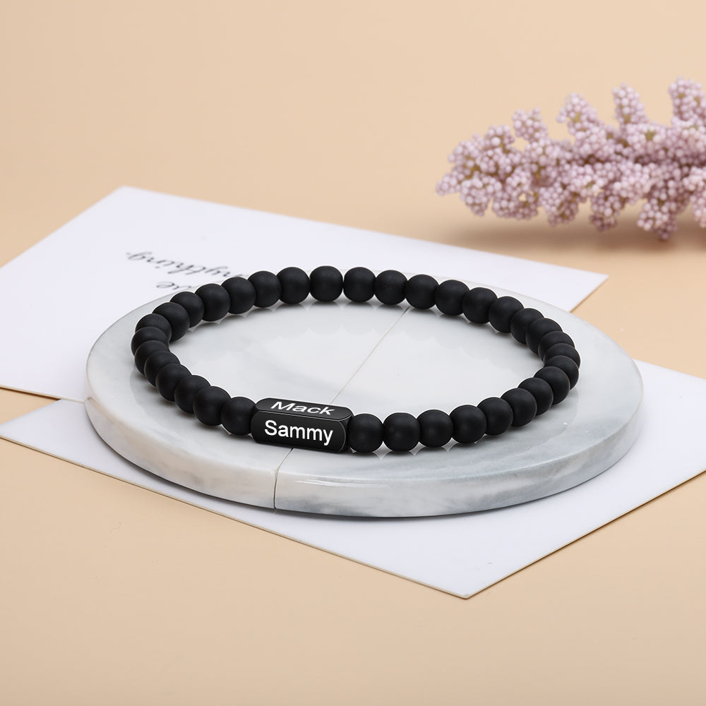 Black Onyx Name Bracelet