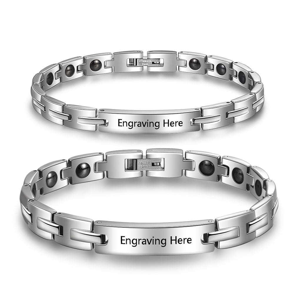 Engraved Link Bracelet