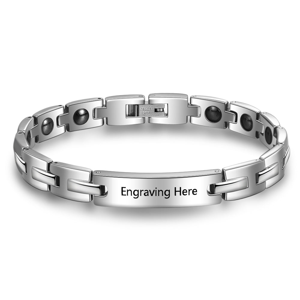 Engraved Link Bracelet
