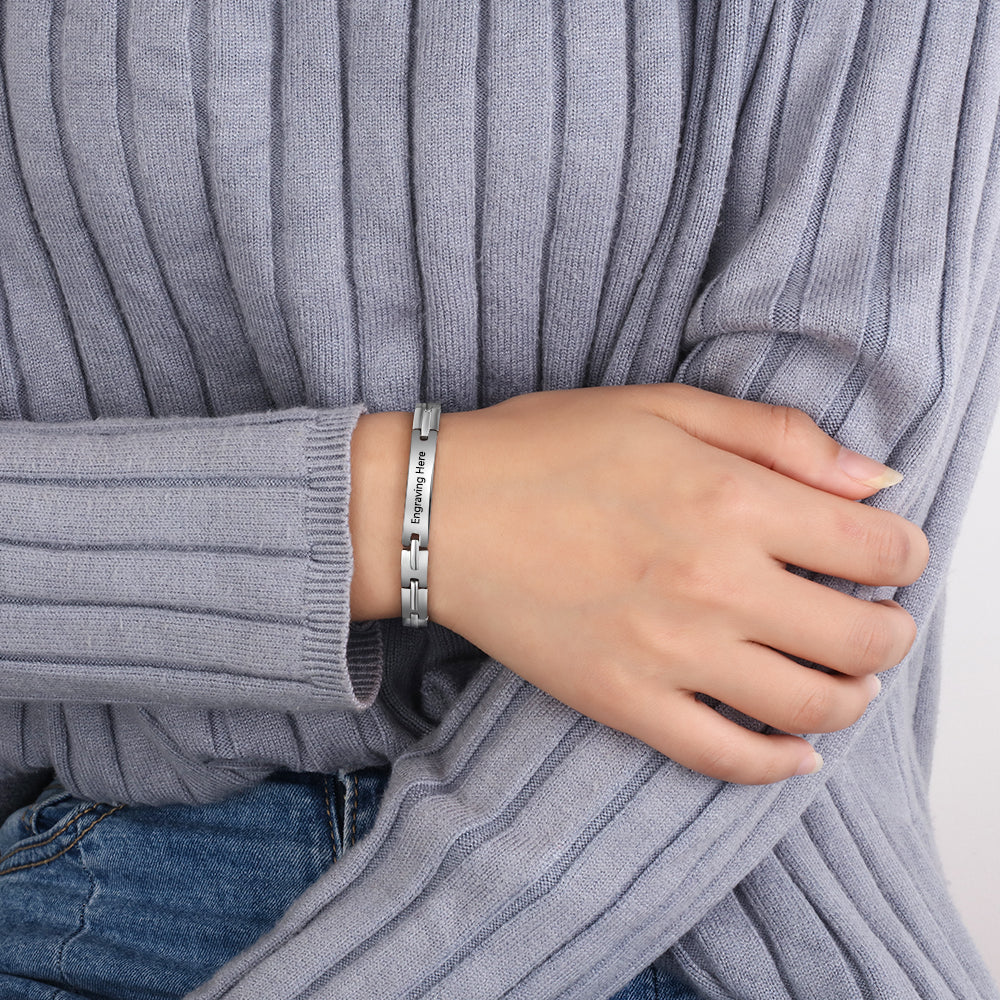 Engraved Link Bracelet