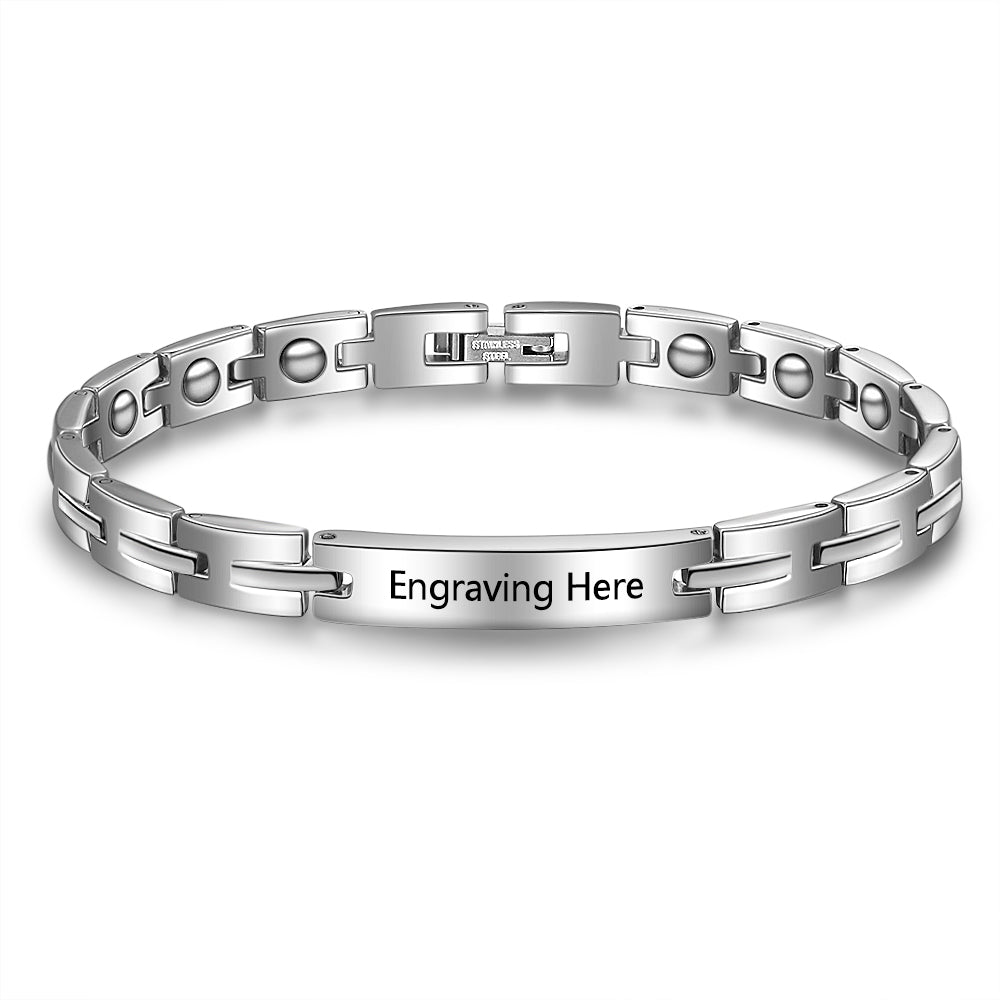 Engraved Link Bracelet