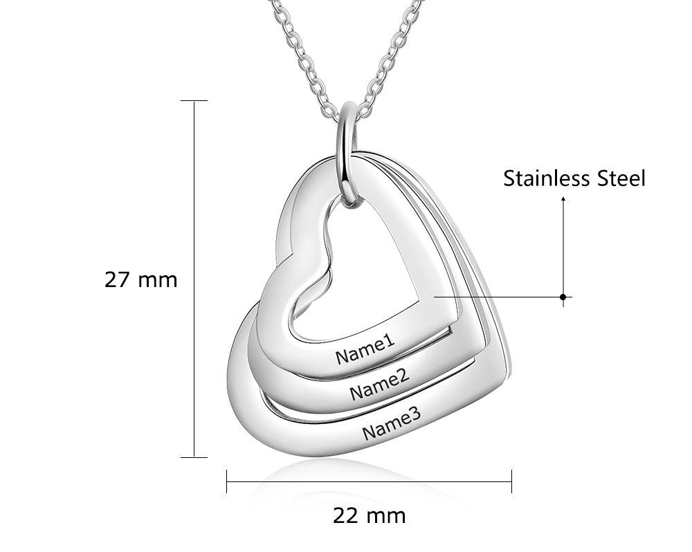 Linked Love Heart Necklace