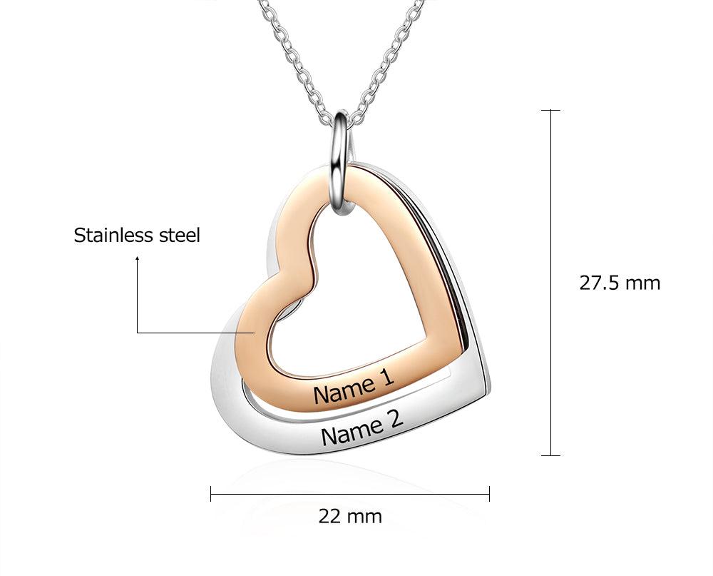 Linked Love Heart Necklace