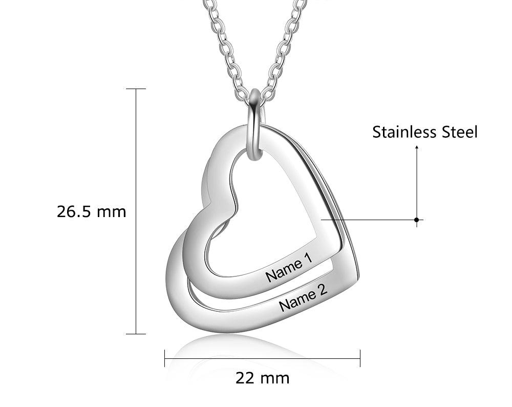 Linked Love Heart Necklace
