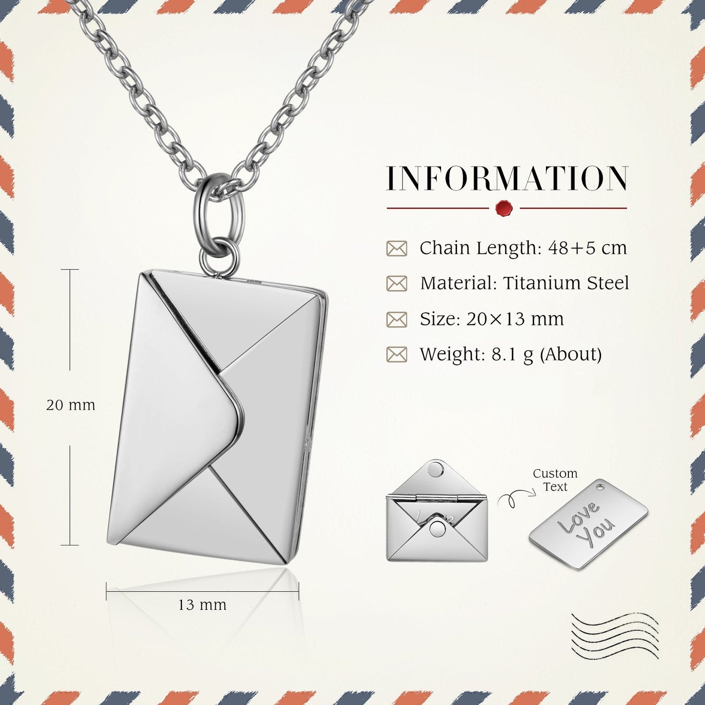 Love Letter Locket Necklace