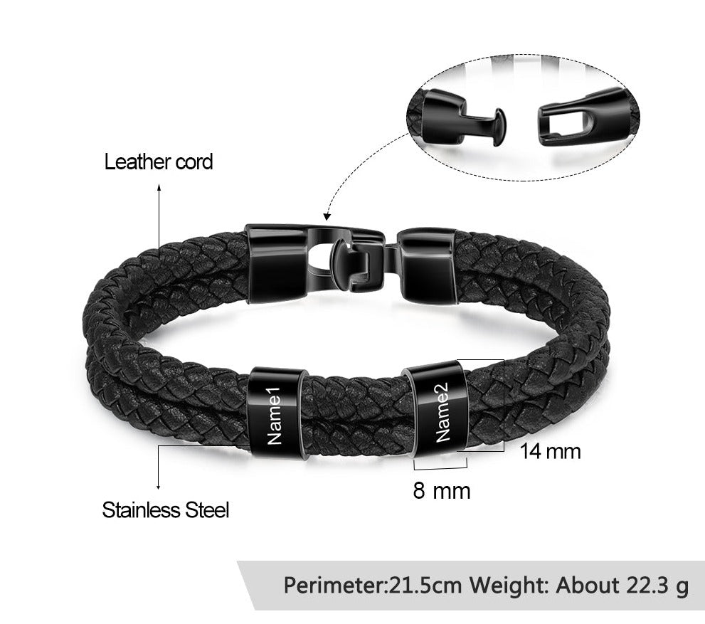 Name Bracelet - Black