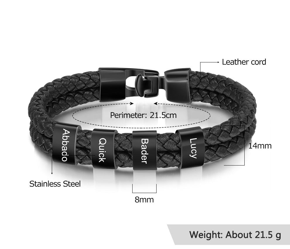Name Bracelet - Black