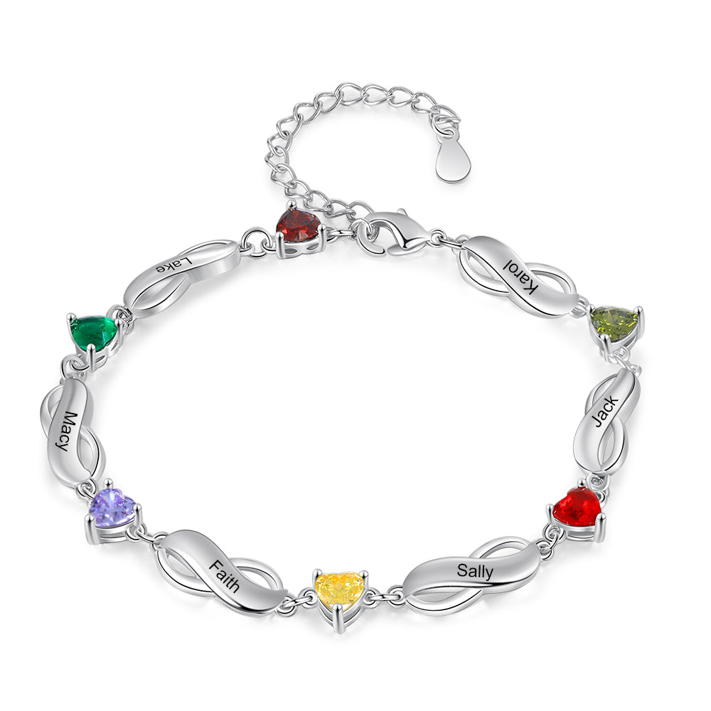 Infinity Birthstone Bracelet