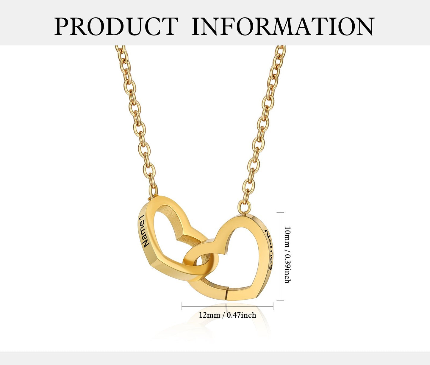 Interlocked Heart Necklace