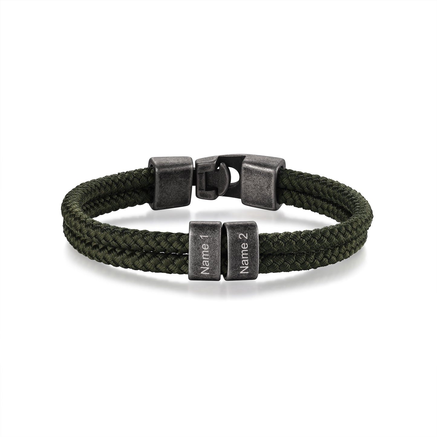 Name Bracelet - Army Green