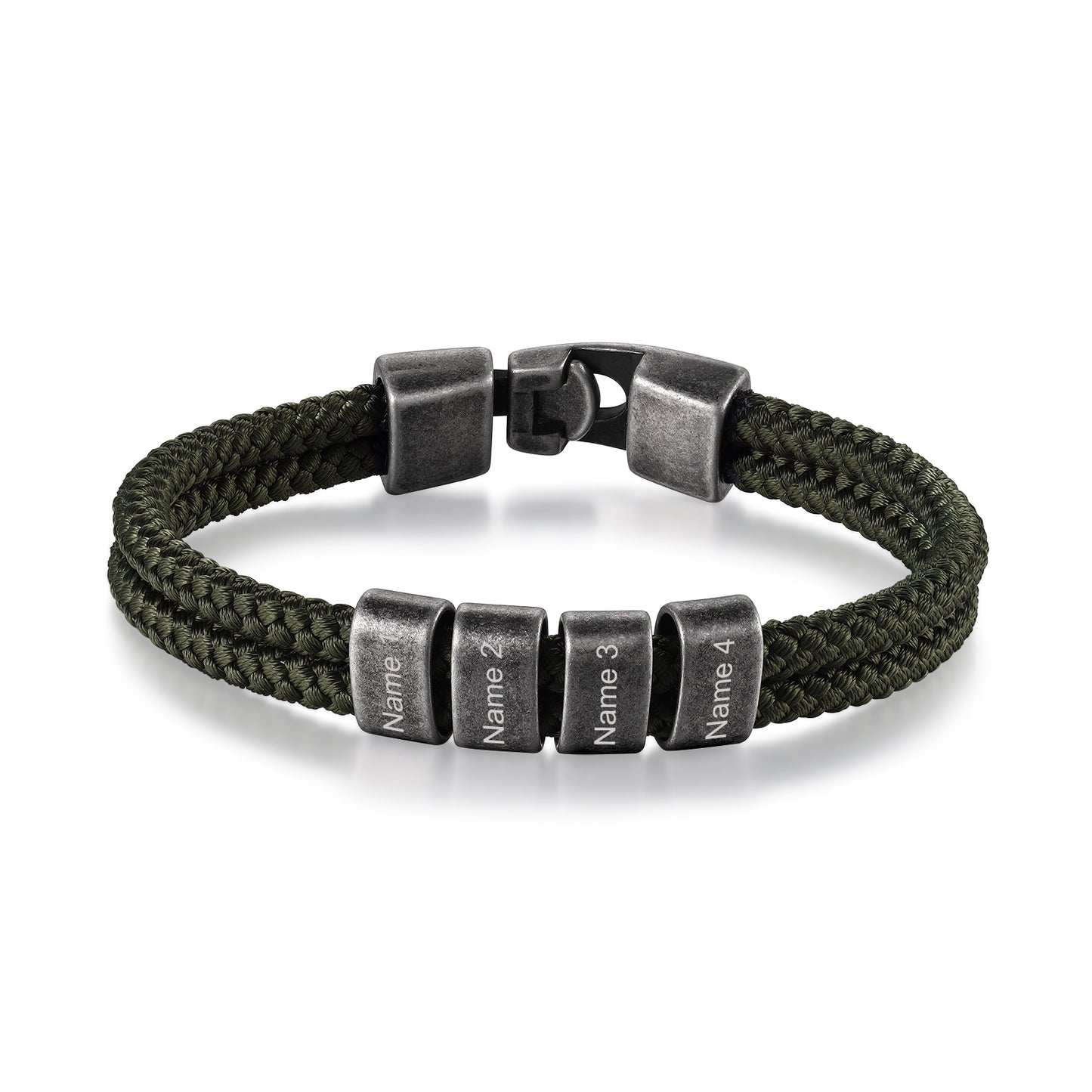 Name Bracelet - Army Green