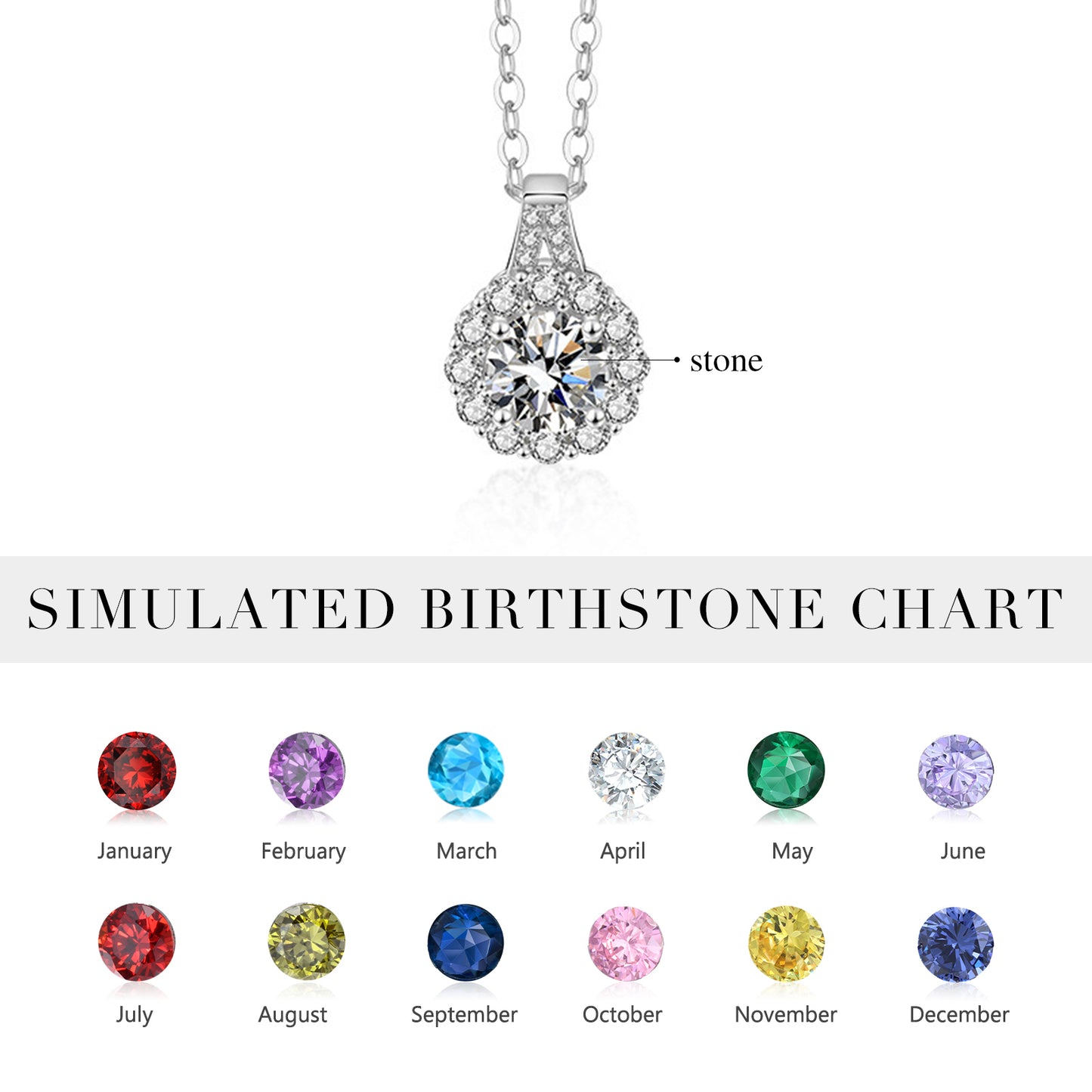 Sparkle Birthstone Necklace