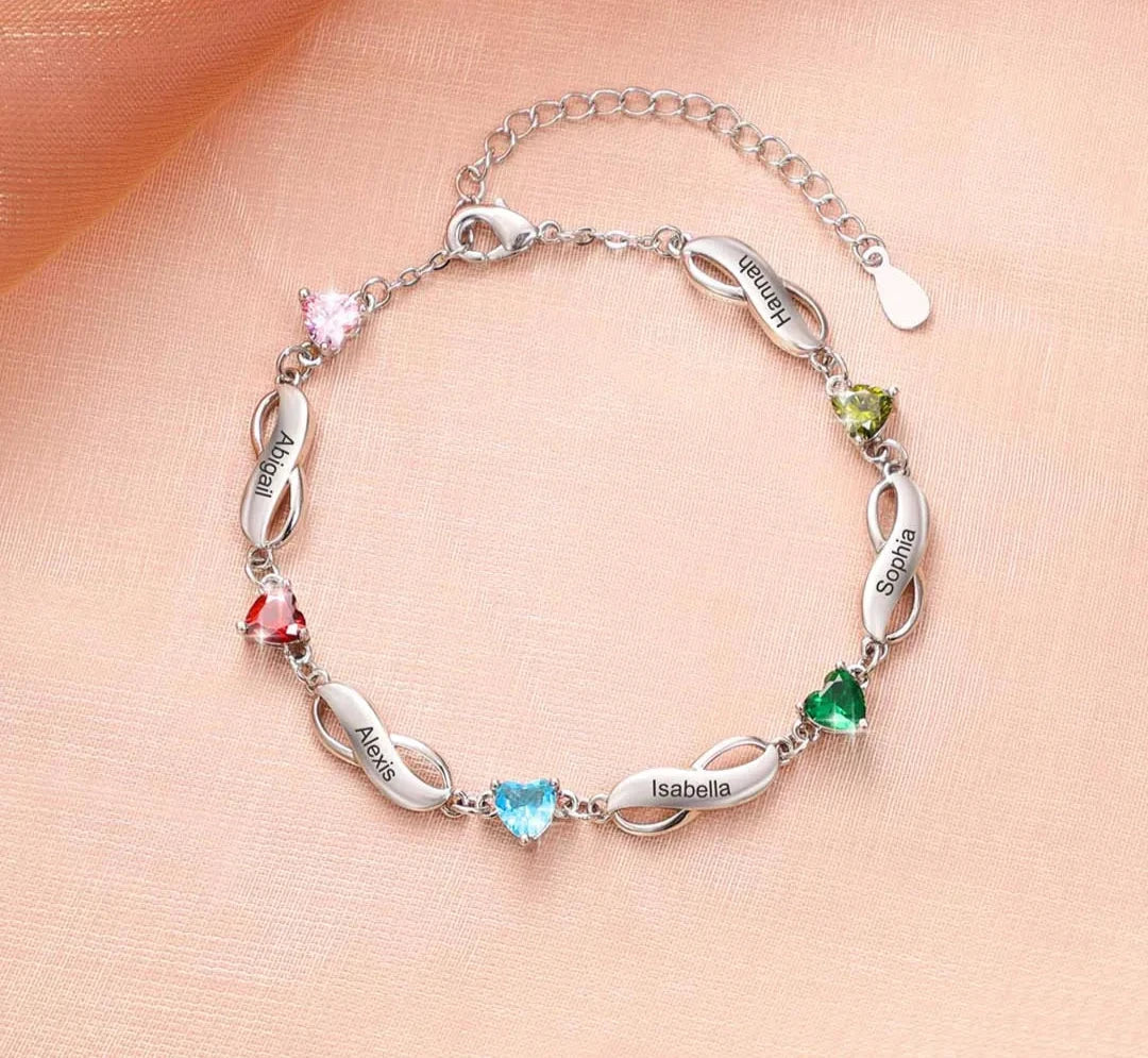 Infinity Birthstone Bracelet