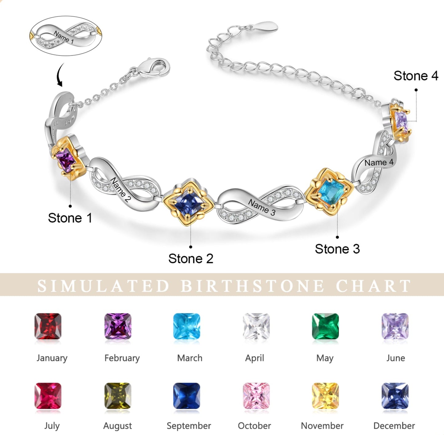 Diamond Birthstone Bracelet