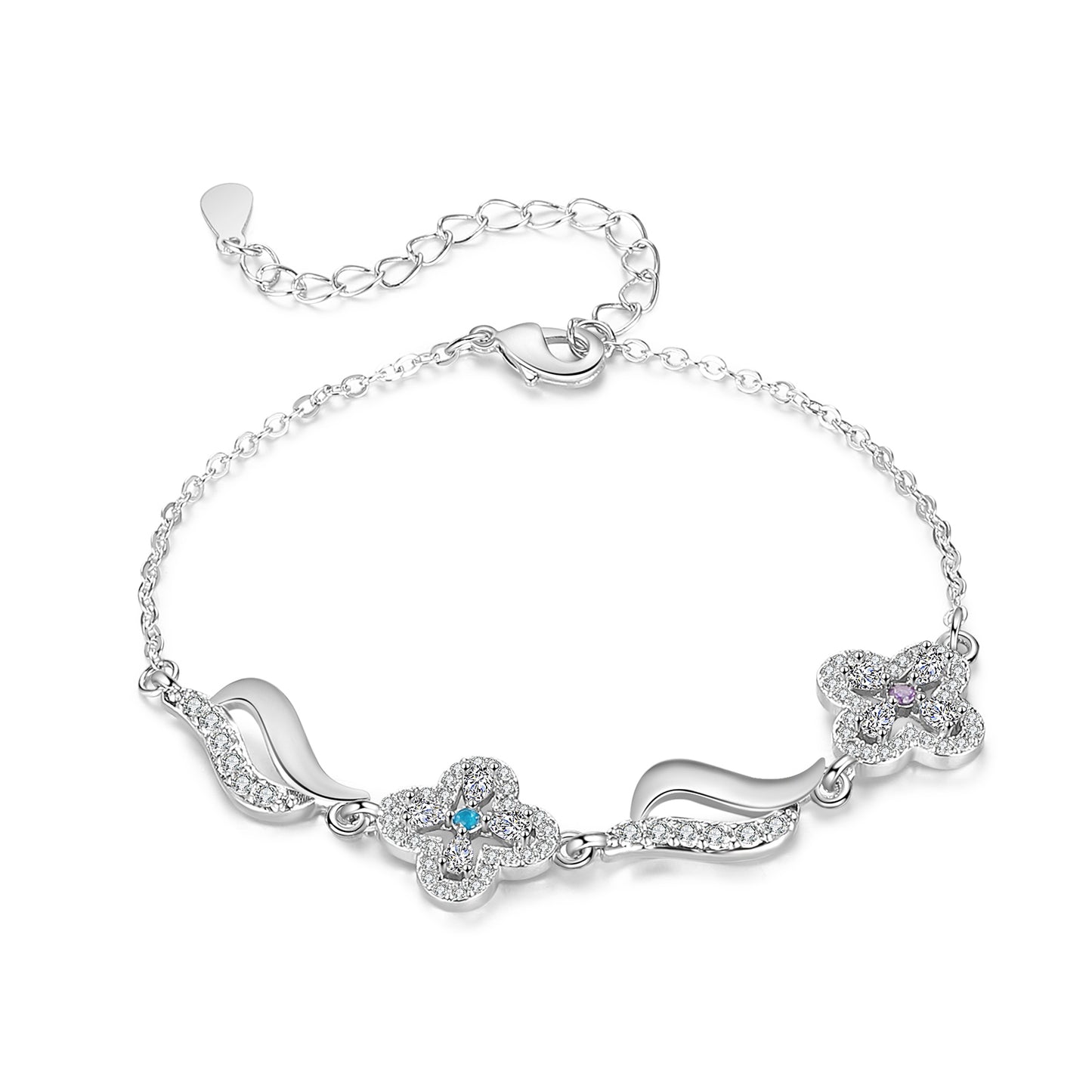 Clover Birthstone Bracelet