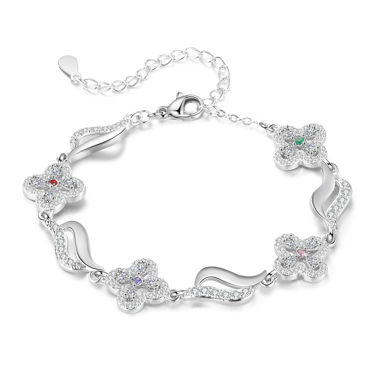 Clover Birthstone Bracelet