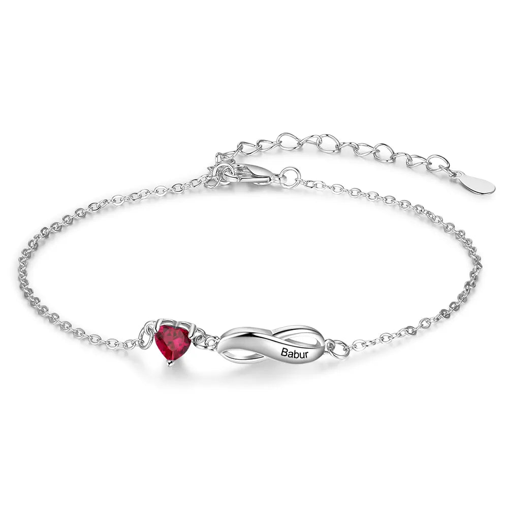 Infinity Birthstone Bracelet