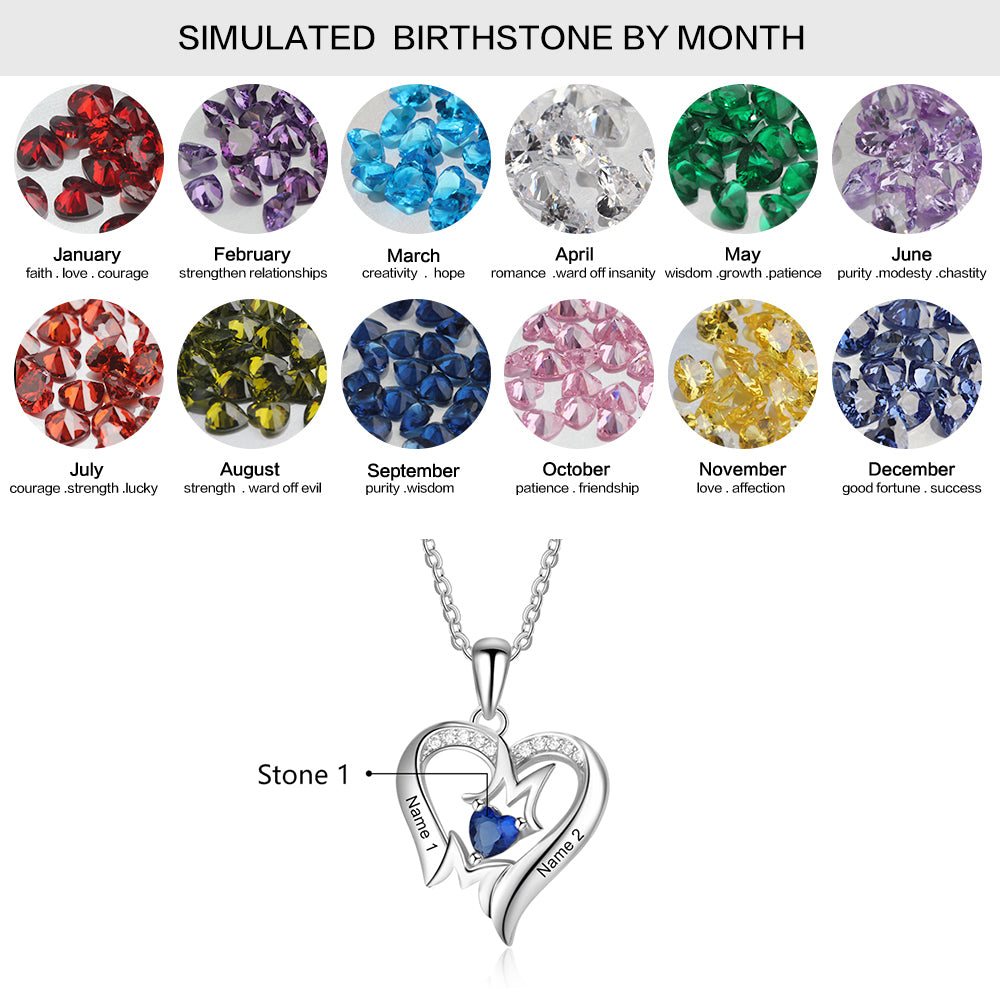 MOM Heart Necklace