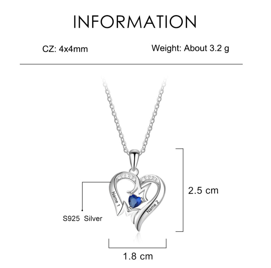 MOM Heart Necklace