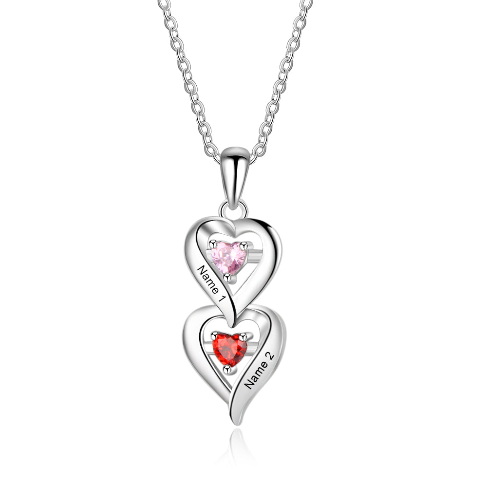Heart & Stone Duo Necklace