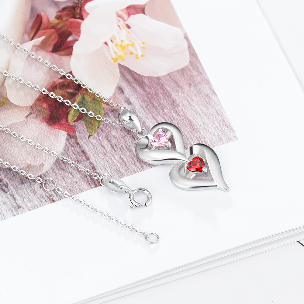 Heart & Stone Duo Necklace
