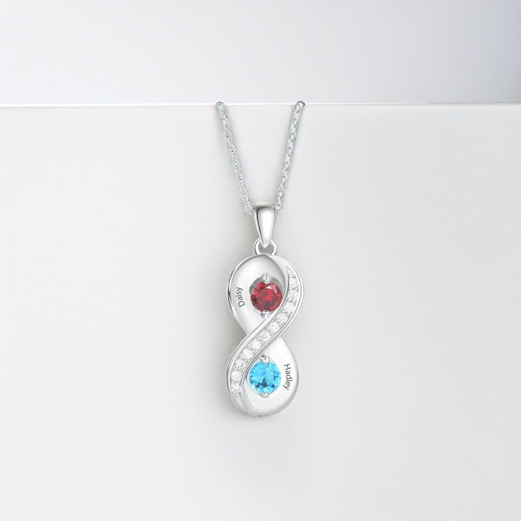 Infinity Birthstone Necklace