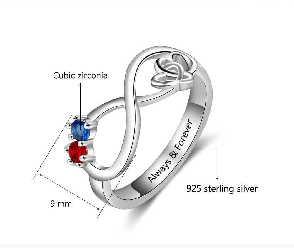 Infinity Birthstone Ring