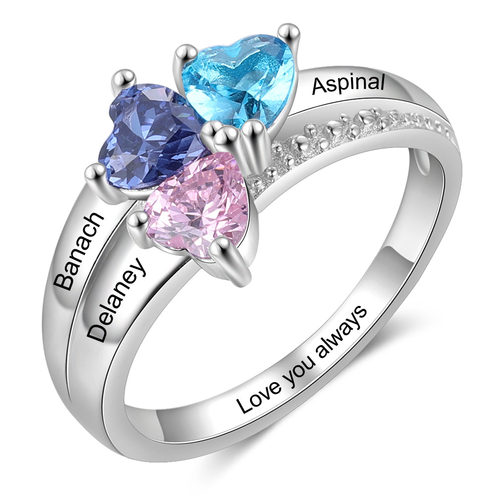 Birthstone Ring Trio