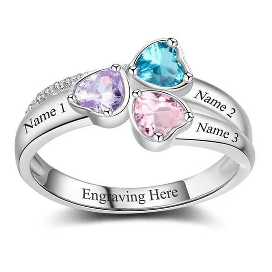 Birthstone Ring Trio